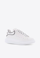 Alexander McQueen Oversized Leather Low-Top Sneakers White 625156WIAII9074_White_44824487