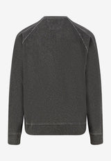 C.P. Company Logo Print Faded Sweatshirt Gray 20CMSS198A110644P921_Grey_44824390