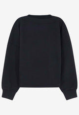Alaïa Boatneck Boxy Sweatshirt Black AA9E0331J094C999_Black_48013883