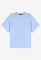 Balenciaga Embroidered Logo T-shirt Light Blue 850990TTVJ14773_LIGHT BLUE/WHITE_44824479