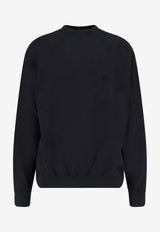 Y-3 Embroidered Crewneck Sweatshirt Black IW0075Black_Black_44824467