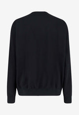 Y-3 Embroidered Crewneck Sweatshirt Black IW0075Black_Black_44824467