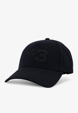 Y-3 Logo Embroidered Baseball Cap Black JP1143Black_Black_44824314