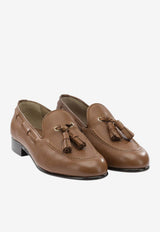 Ferragamo Tassel Leather Loafers Brown 0791172_21447df9-6c09-471a-ab80-774b5c5c2565