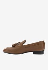 Ferragamo Tassel Leather Loafers Brown 0791172_21447df9-6c09-471a-ab80-774b5c5c2565