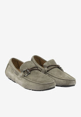 Ferragamo Front 4 Gancini Suede Loafers Taupe 0789635_734709c2-4c38-4cfa-a035-de9c4fbc9c1b