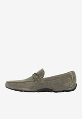 Ferragamo Front 4 Gancini Suede Loafers Taupe 0789635_734709c2-4c38-4cfa-a035-de9c4fbc9c1b