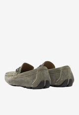Ferragamo Front 4 Gancini Suede Loafers Taupe 0789635_734709c2-4c38-4cfa-a035-de9c4fbc9c1b