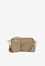 Logo-Plaque Crossbody Bag