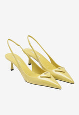 Leather Slingback Pumps