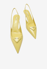 Leather Slingback Pumps