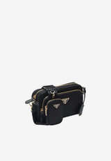 Logo-Plaque Crossbody Bag