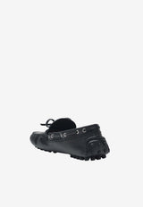 Lace-Up Leather Loafers