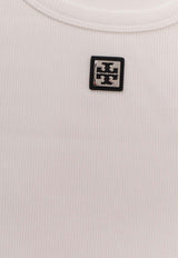 Tory Burch Logo Patch Tank Top White 165173047_White_40005187