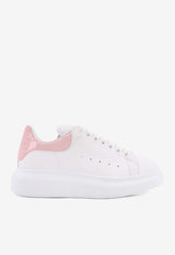 Alexander McQueen Oversized Leather Low-Top Sneakers White 553770WIAHZ9052_Pink_44947423