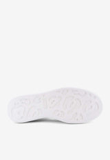 Alexander McQueen Oversized Leather Low-Top Sneakers White 553770WIAHZ9052_Pink_44947423