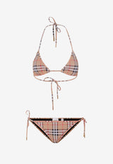 Burberry Signature Check Halterneck Bikini Beige 8009008A5145_Beige_40017437
