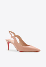 Christian Louboutin Hot Chick 70 Patent Leather Slingback Pumps Pink 3230045N295_Pink_48030646