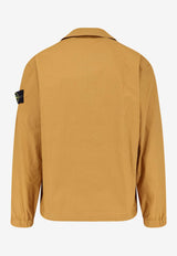 Stone Island Logo Patch Buttoned Shirt Yellow L1S151200018S0299V0034_MUSTARD_48137429
