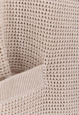 Brunello Cucinelli Ribbed Long Cardigan Beige MST263346CY948_AVENA+BEIGE_40000207