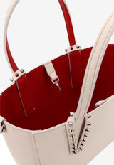 Christian Louboutin Cabata Studded Leather Shoulder Bag Silver 3255086W707_Silver_48030671