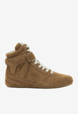 High-Top Leather Sneakers