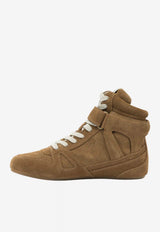 High-Top Leather Sneakers
