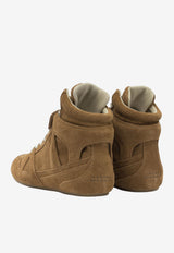 High-Top Leather Sneakers