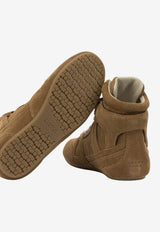 High-Top Leather Sneakers