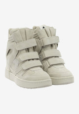 High-Top Leather Sneakers