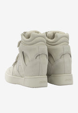 High-Top Leather Sneakers