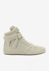 Leather High-Top Sneakers