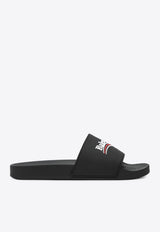 Logo-Embossed Rubber Slides