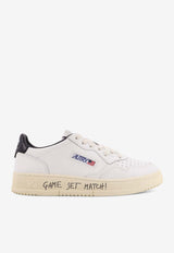 Autry Medalist Leather Low-Top Sneakers White AULMML02WHT BLACK_White_44128604