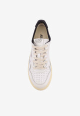 Autry Medalist Leather Low-Top Sneakers White AULMML02WHT BLACK_White_44128604