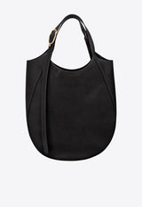 Longchamp XL Le Foulonné Leather Hobo Bag Black 10331021/R_LONG-001