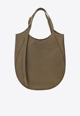 Longchamp XL Le Foulonné Leather Hobo Bag Green 10331021/R_LONG-M17