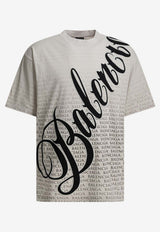 Balenciaga Big B Printed T-shirt White 764235TTVN99081_7d707347-1f37-4737-a5ff-2538042f96df