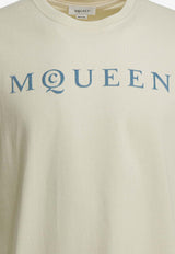 Alexander McQueen Logo Print T-shirt White 847750QTAD50997_b05c32ce-bda1-4fe4-b7db-8359f784081a