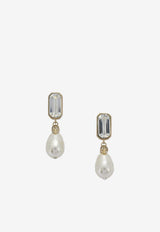 Alexander McQueen Skull Pearl Earrings Gold 855286J161P1053_2477a991-0f28-429c-958b-be8c55412d6b