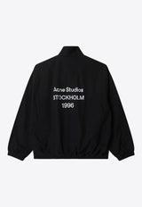 Logo-Embroidered Zip-Up Jacket