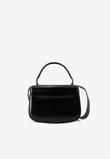 AMI PARIS Paris Paris Glazed Leather Top Handle Bag Black ULL718AL0139001_Black_48013903