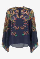 Etro Paisley Print Silk Buttoned Blouse Multicolor WRJA0162AKG23X0883_MultiColour_40468322