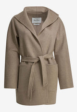 Cashmere Coat with Removable-Belt