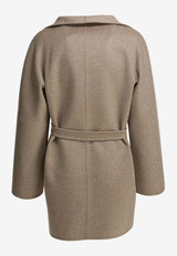 Cashmere Coat with Removable-Belt