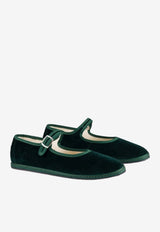 Mary Jane Velvet Ballet Flats