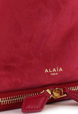 Alaïa Le Pochon Suede Bucket Bag Red AA1L2029CA577424_FRAMBOISE_48136869