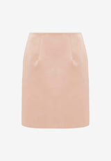 Chloé Satin Mini Skirt Pink CH26SJU192626K7_Rose Dust_41114854