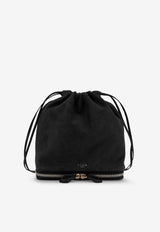 Alaïa Le Pochon Suede Bucket Bag Black AA1L2029CA577999_Black_48137431
