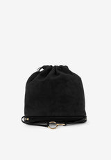Alaïa Le Pochon Suede Bucket Bag Black AA1L2029CA577999_Black_48137431